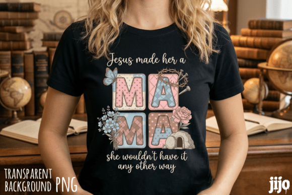 Christian Jesus Made Her PNG T-Shirt Designs