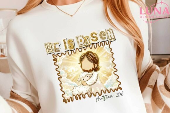 Coquette Brush Stroke Jesus PNG for T-Shirt Designs
