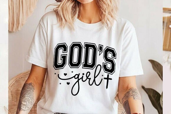 God’s Girl SVG: Christian Faith T-Shirt Designs