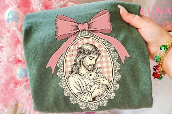 He is Risen PNG + Bunny: T-Shirt Designs