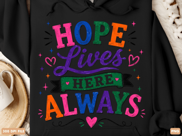 Hope Lives Here Always Christian PNG