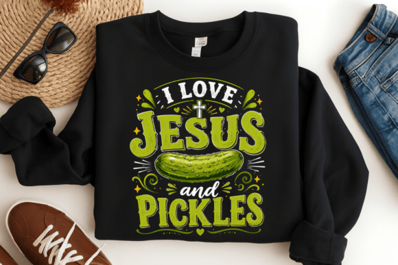 I Love Jesus Pickles PNG — Christian PNG & T-Shirt Designs