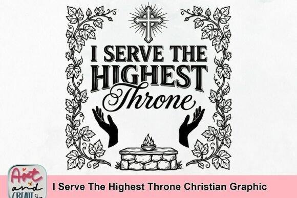 I Serve the Highest Throne Christian Graphic & T-Shirt Designs