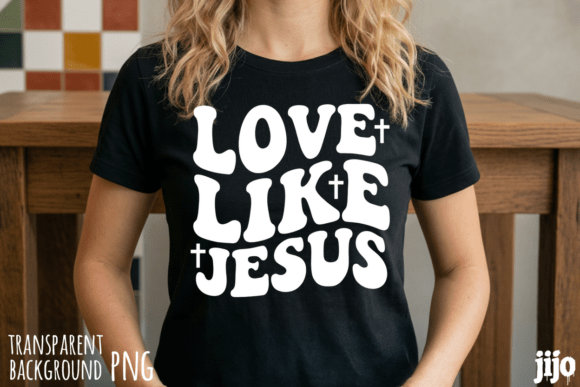 Jesus Christian Love Faith PNG for T-Shirt Designs