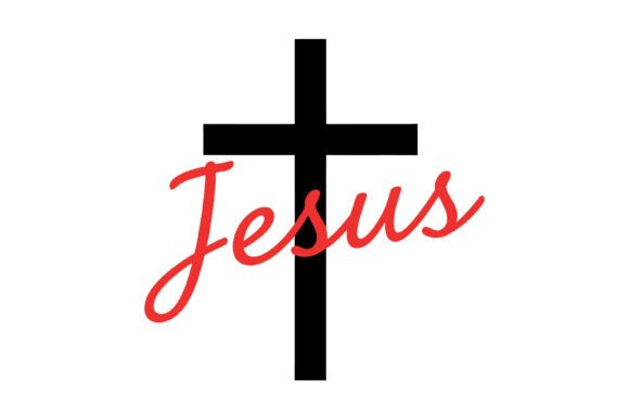Jesus Cross Typography T-Shirt Designs