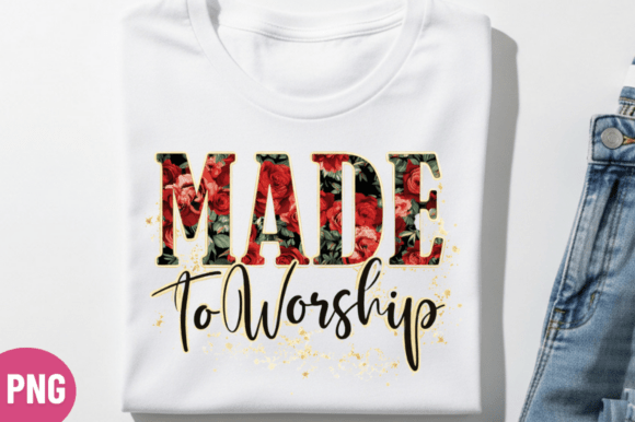 Made to Worship T-Shirt Design, Christian