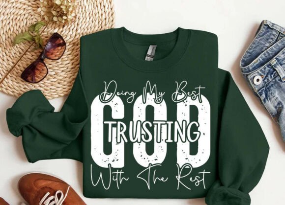 Trusting God SVG Christian Quotes SVG